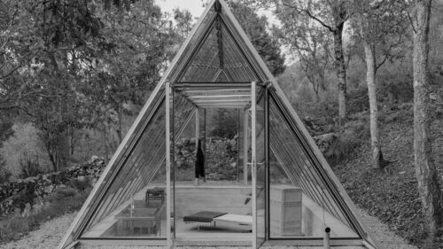 Glass House Stone House