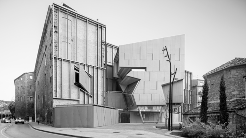 New entrance façade of the Baroque Museum of Catalonia